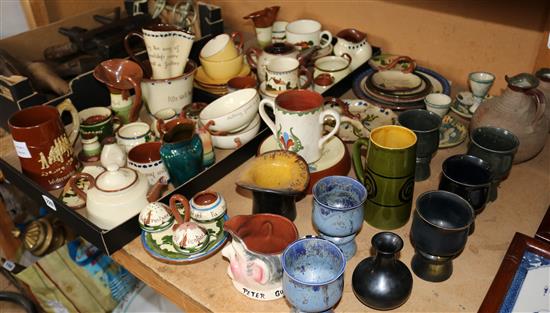 Collection of Devon pottery
